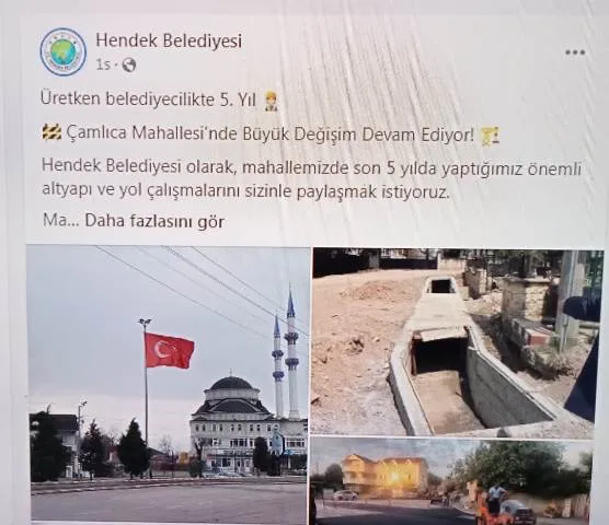 ÜRETKEN BELEDİYECİLİKTE ÇAMLICA …