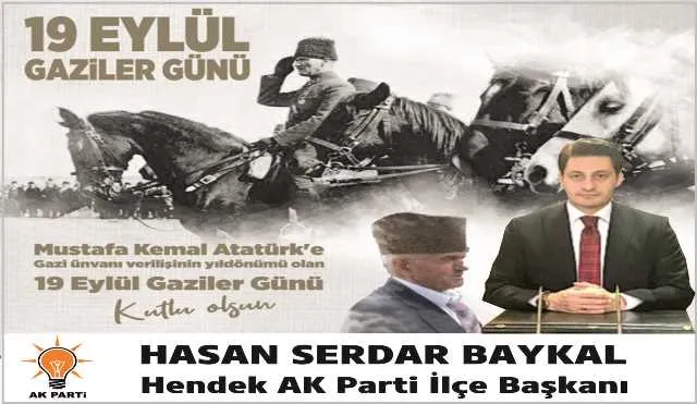 19 EYLÜL GAZİLER GÜNÜMÜZÜ KUTLUYORUM