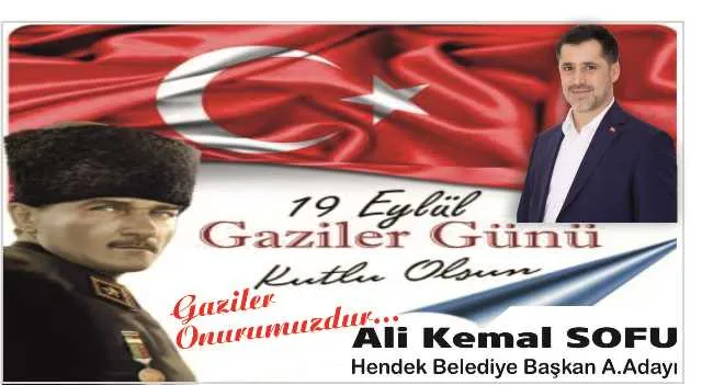 19 EYLÜL GAZİLER GÜNÜMÜZ KUTLU OLSUN
