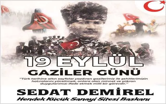 Tarihimize altın sayfalar yazdıran gazilerimizin gününü kutluyorum.