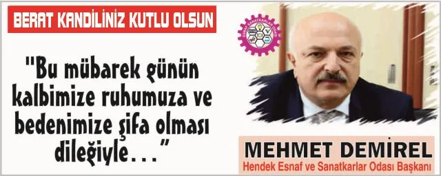 BERAT KANDİLİNİZ MÜBAREK OLSUN