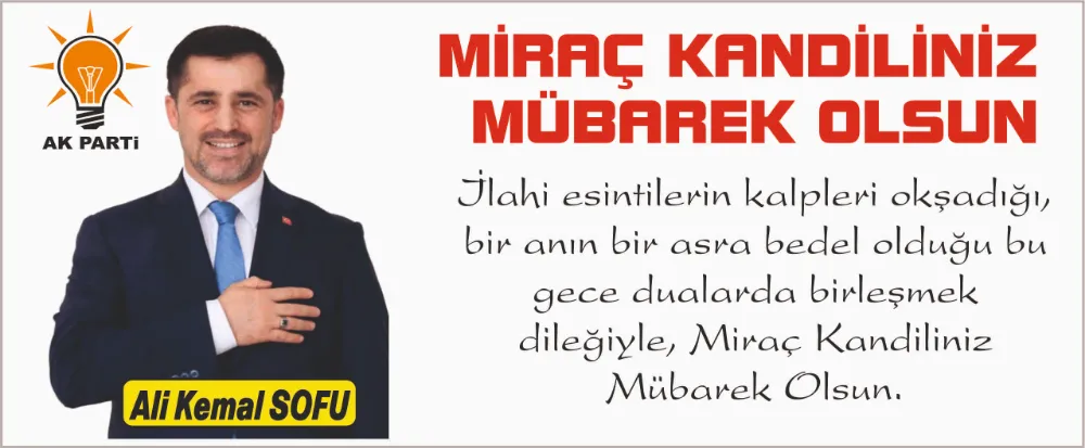 KANDİLİNİZ MÜBAREK OLSUN