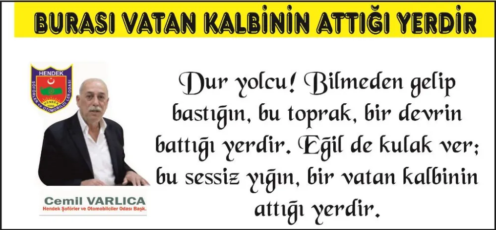 BURASI VATAN KALBİNİN ATTIĞI YERDİR