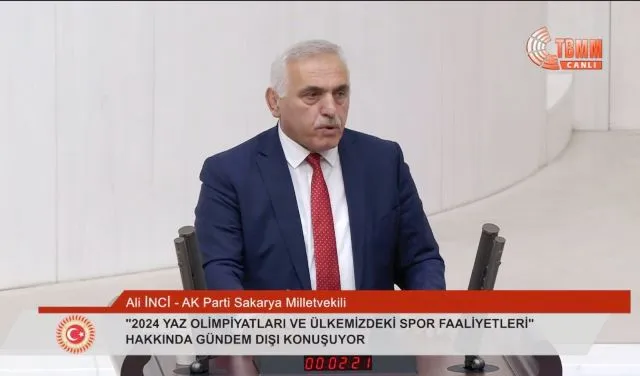 ALİ İNCİ TBMM GENEL KURULUNDA GENÇLİK VE SPOR YATIRIMLARINI VE PARİS OLİMPİYATLARINI DEĞERLENDİRDİ