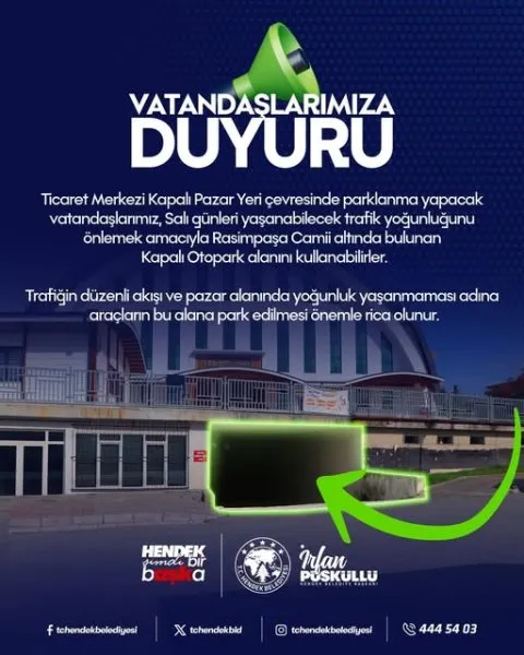 VATANDAŞLARIMIZA DUYURU