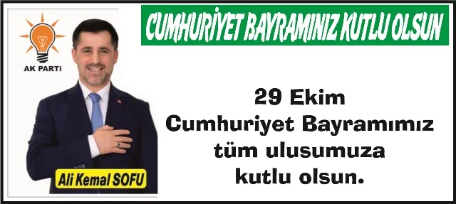 CUMHURİYET BAYRAMIMIZ KUTLU OLSUN