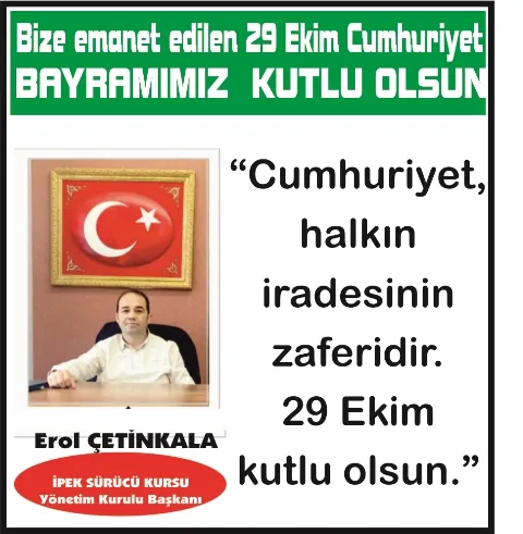 CUMHURİYET BAYRAMIMIZ KUTLU OLSUN