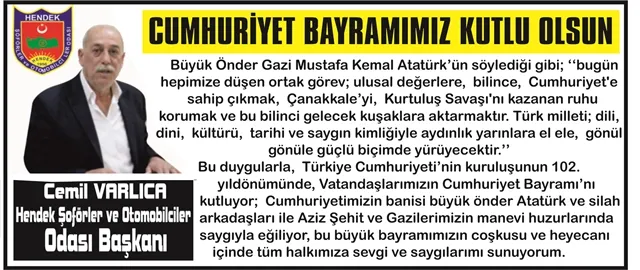 29 EKİM CUMHURİYET BAYRAMIMIZ KUTLU OLSUN