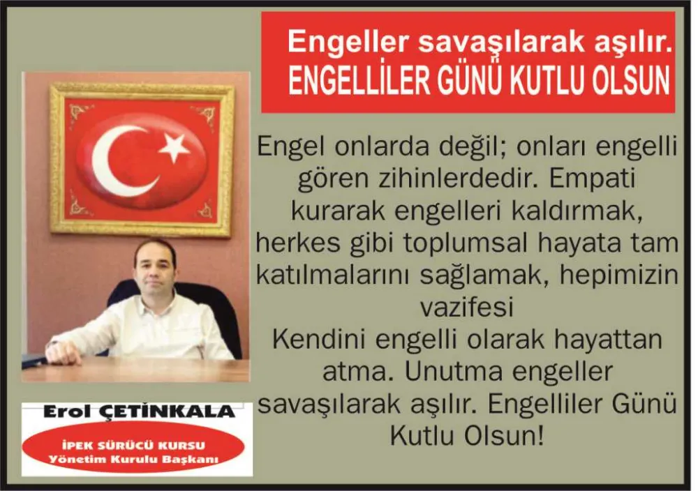 ENGELLİLER GÜNÜNÜZ KUTLU OLSUN