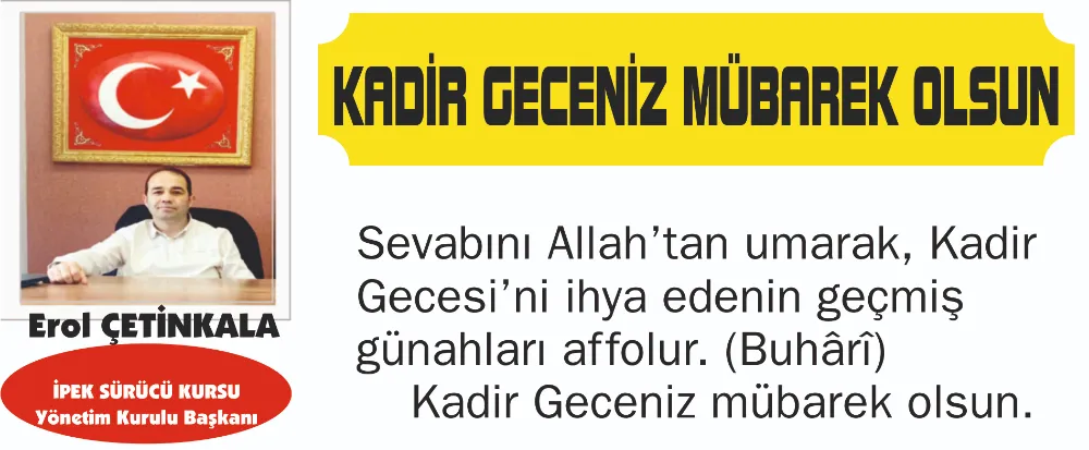 KADİR GECEMİZ MÜBAREK OLSUN