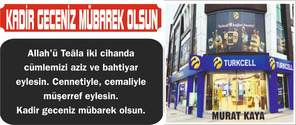 KADİR GECENİZ MÜBAREK OLSUN