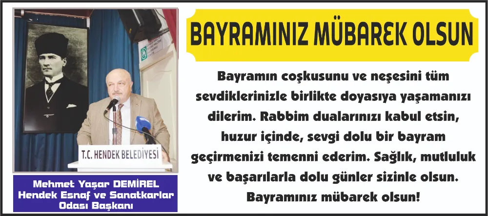 BAYRAMINIZ MÜBAREK OLSUN