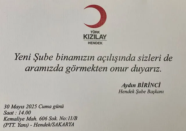 AÇILIŞA DAVET!