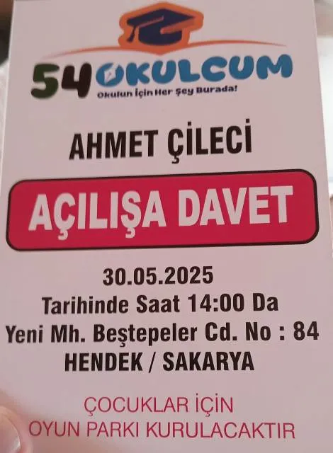 AÇILIŞA DAVET!