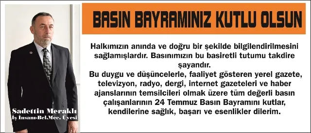 BASIN BAYRAMINIZ KUTLU OLSUN