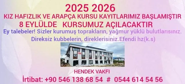 KIZ HAFIZLIK KURAN KURSU  8 EYLÜL