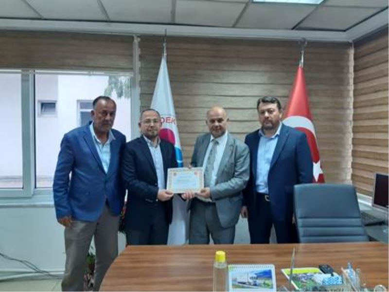 MUHTAR YAĞLI’YA TEŞEKKÜR BELGESİ