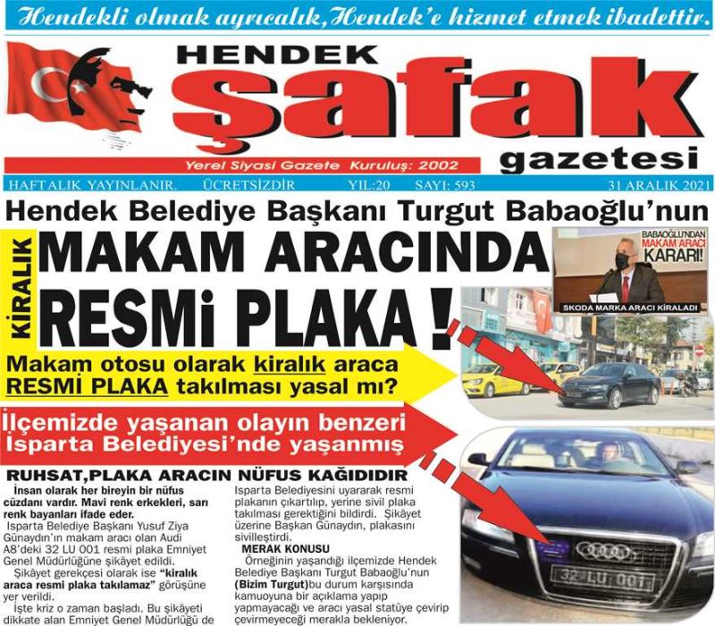 BİR İKİZ PLAKA OLAYI DA GEBZE