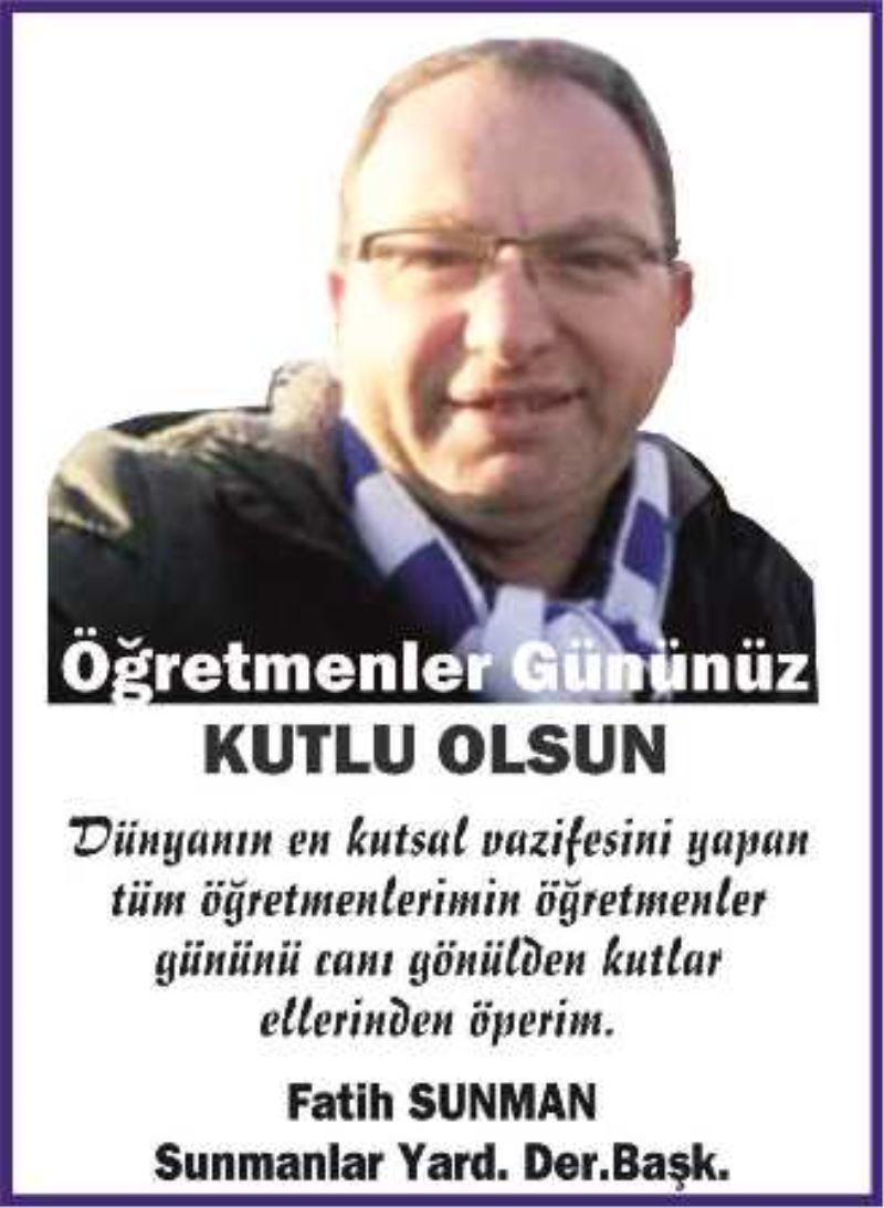 ÖĞRETMENİM, ELLERİNİZDEN ÖPÜYORUM