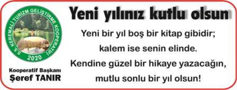 YENİ YILINIZ KUTLU OLSUN