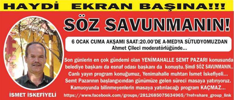 HAYDİ EKRAN BAŞINA... SÖZ SAVUNMANIN!!!
