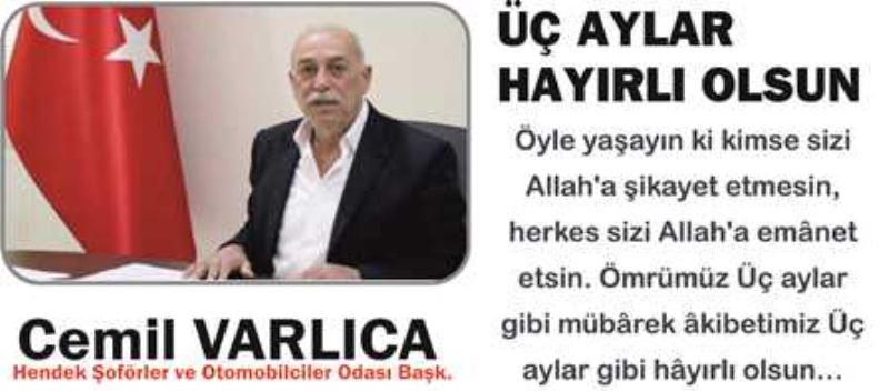 ÜÇ AYLAR HAYIRLI OLSUN