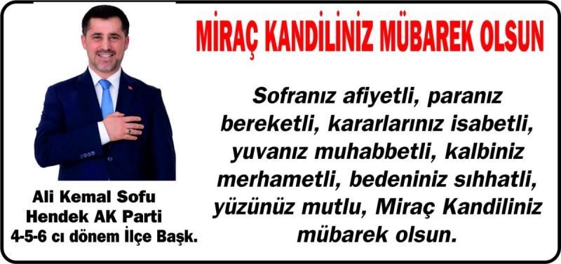 MİRAÇ KANDİLİNİZ MÜBAREK OLSUN