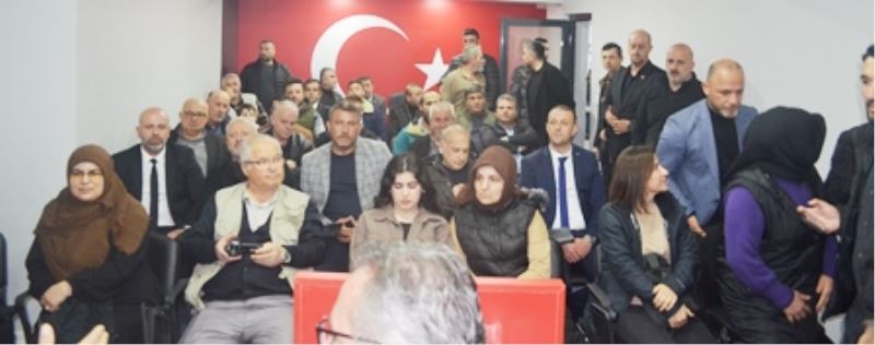  AYGÜNEŞ İLÇE PARTİ BİNASINDA PARTİLİLERİ İLE BULUŞTU