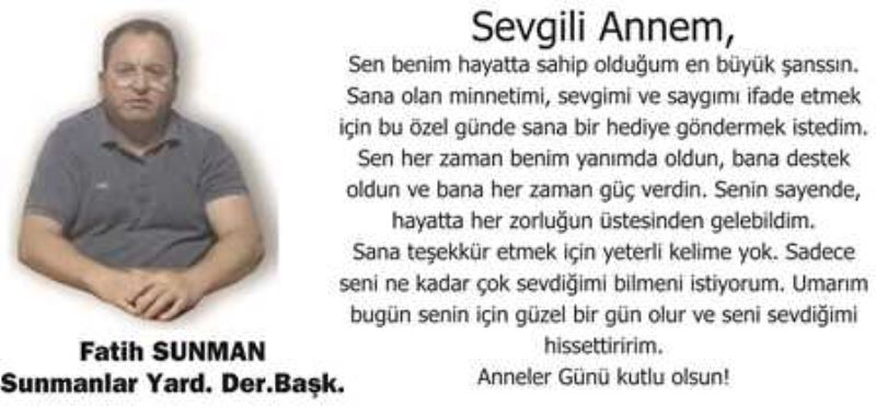 SEVGİLİ ANNEM!